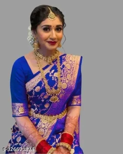 Banarasi Patola Silk Saree For Womens With Blouse Piece