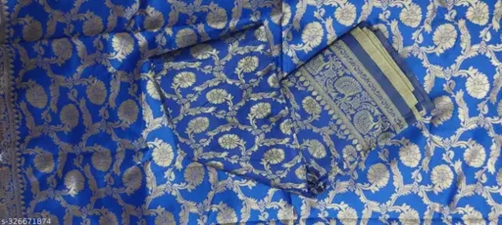 Banarasi Patola Silk Saree For Womens With Blouse Piece