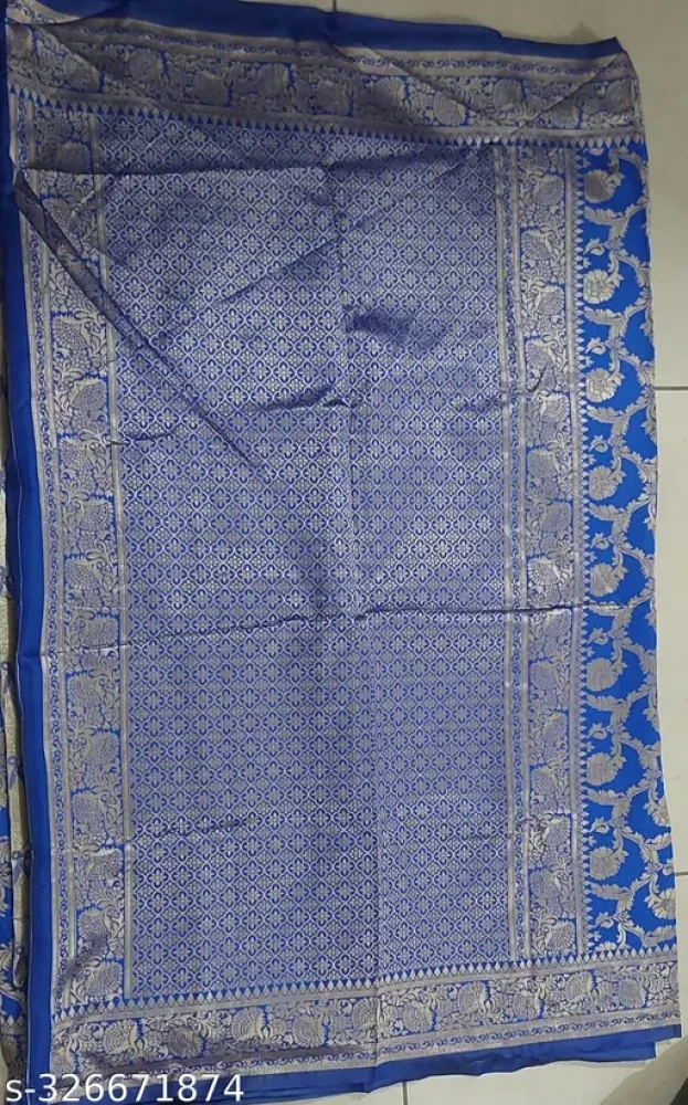 Banarasi Patola Silk Saree For Womens With Blouse Piece