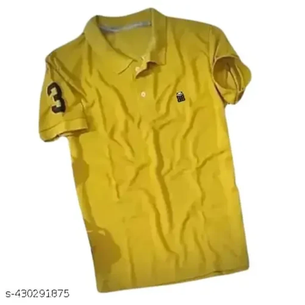 Mens Cotton Blend Casual Regular Fit Half Sleeves Mens Polo Neck T-Shirt|| Men summer t-shirt || Pack Of 3 || Polo t-shirt