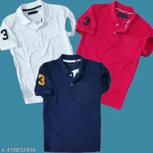 STYLISH AND COMFORTABLE REGULAR HALF SLEEVE MATTY POLO T-SHIRT FOR MEN