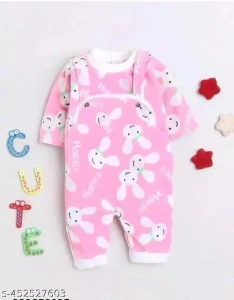 Baby Boys & Girls Wool Dungaree For Winter Season